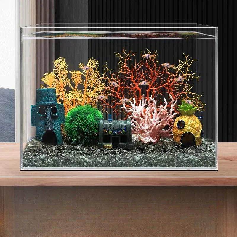 Pineapple House Aquarium Decoration - My Store