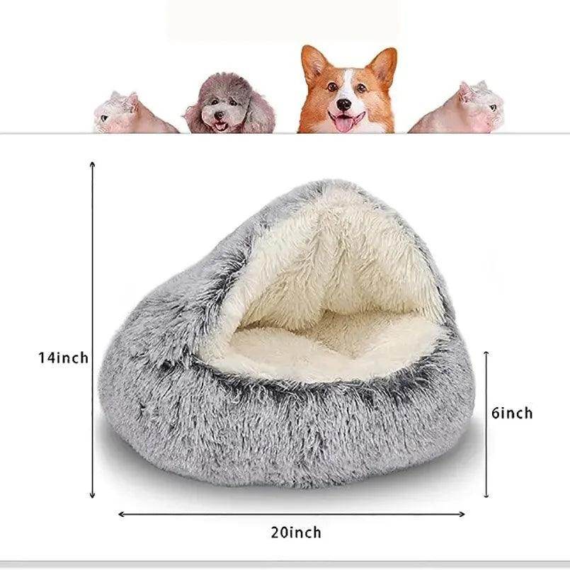 Soft Plush 2-in-1 Pet Bed - My Store