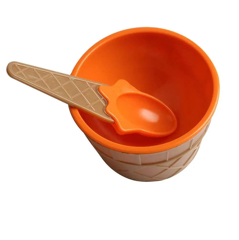Kids Ice Cream Bowl & Spoon Set - My Store