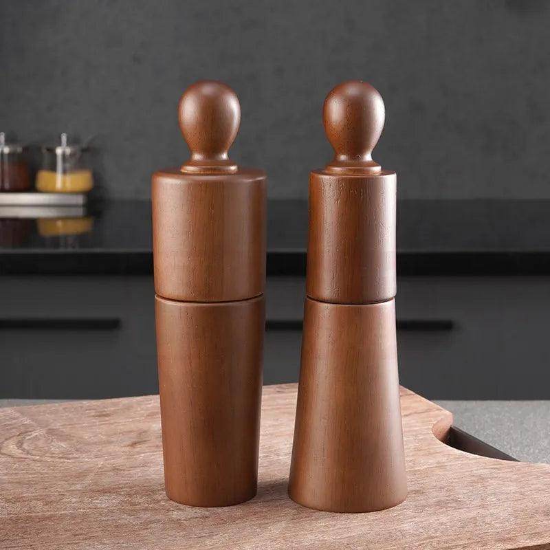 Manual Oak Wood Pepper Grinder Set - My Store