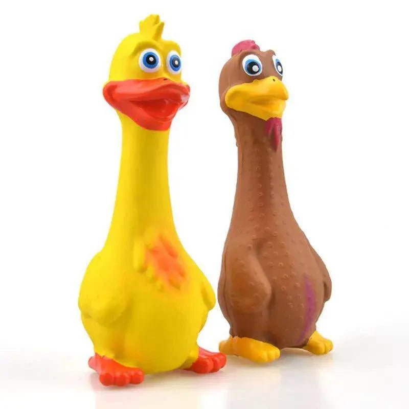 Screaming Chicken Squeaky Dog Toy - My Store