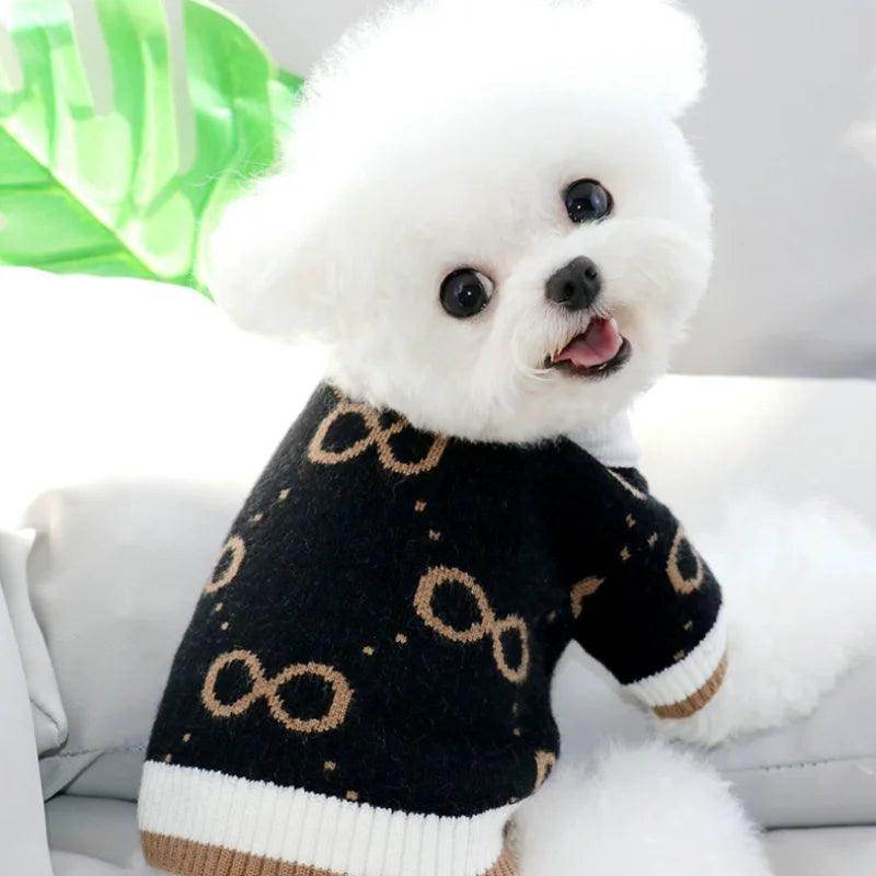 Striped Knitted Pet Sweater - My Store