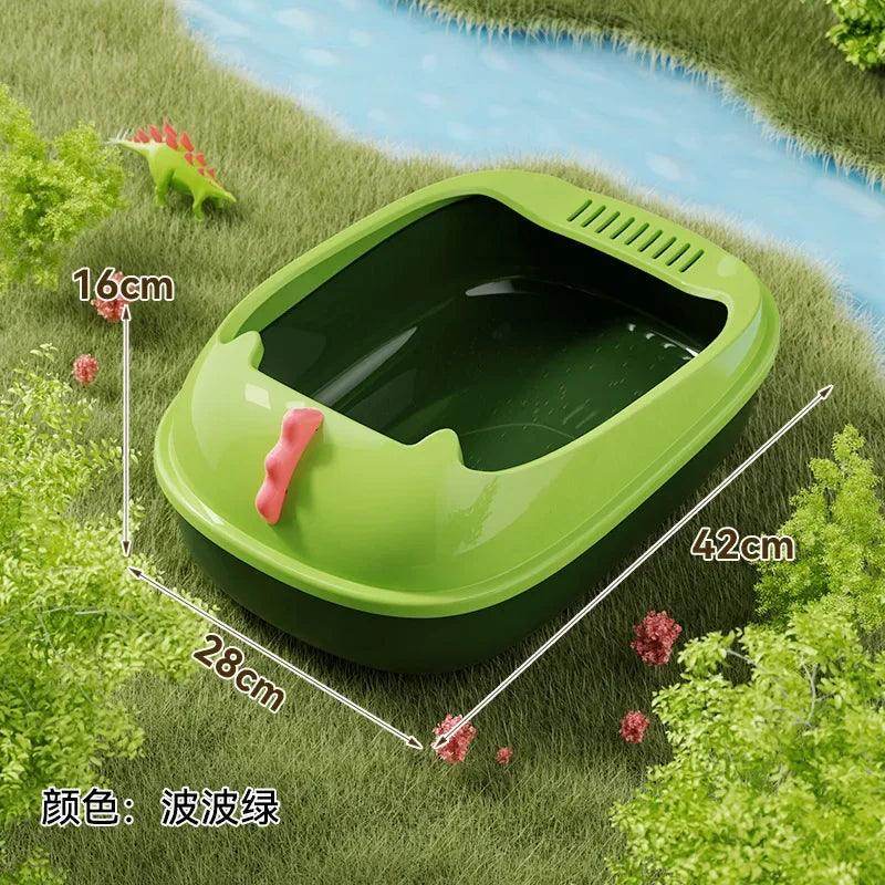 Dinosaur Semi-Enclosed Cat Litter Box - My Store