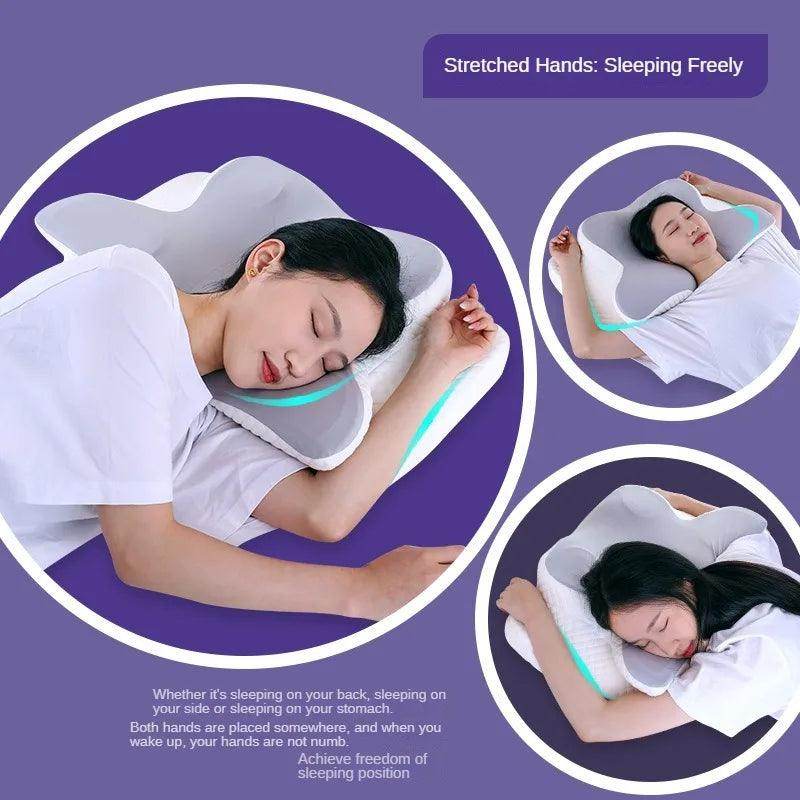 Butterfly-Shaped Memory Foam Pillow – Orthopedic Neck Support - My Store