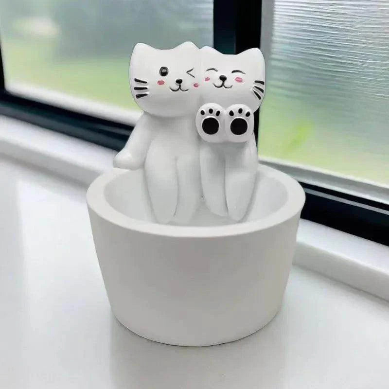 Cute Kitten Tea Light Candle Holder - My Store