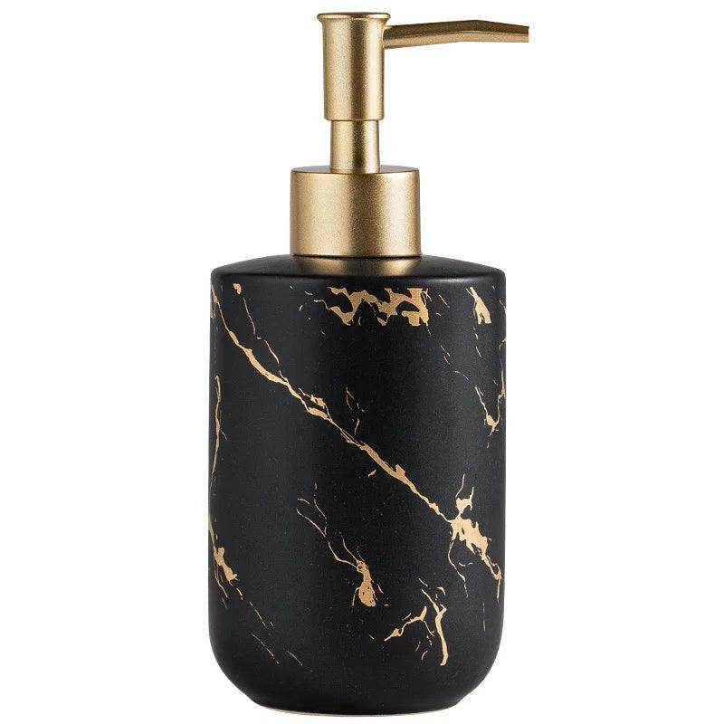Black and Gold Marble Bathroom Accessories Set - My Store