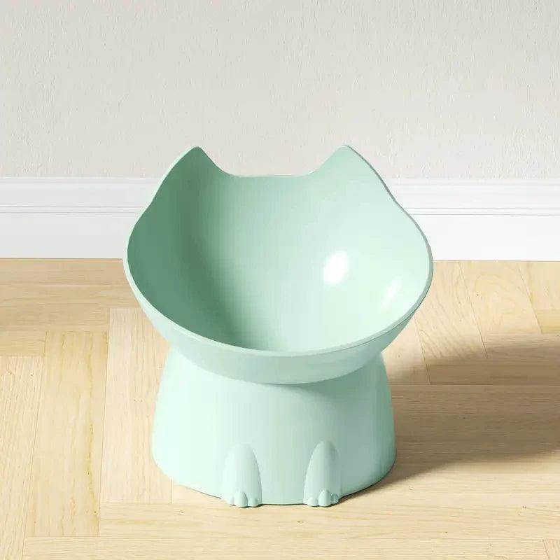 Elevated Cat Bowl with Tilted Edge - My Store