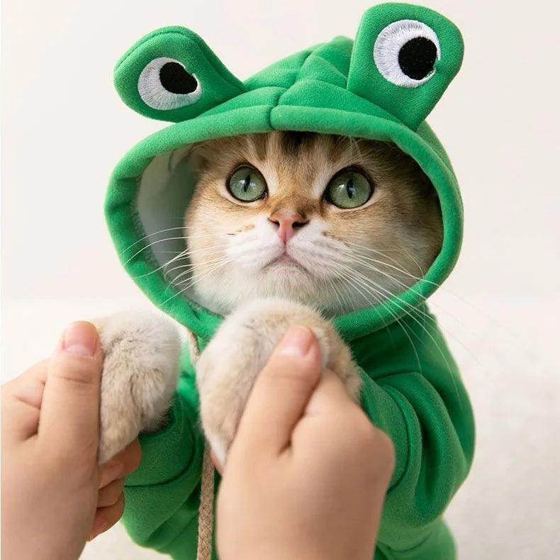 Frog Shaped Cat & Dog Hoodie - My Store