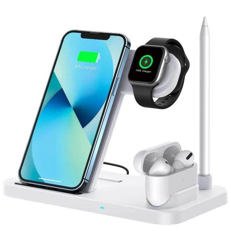 Wireless Charger Stand 4 in 1 Fast Charging Dock Station - My Store
