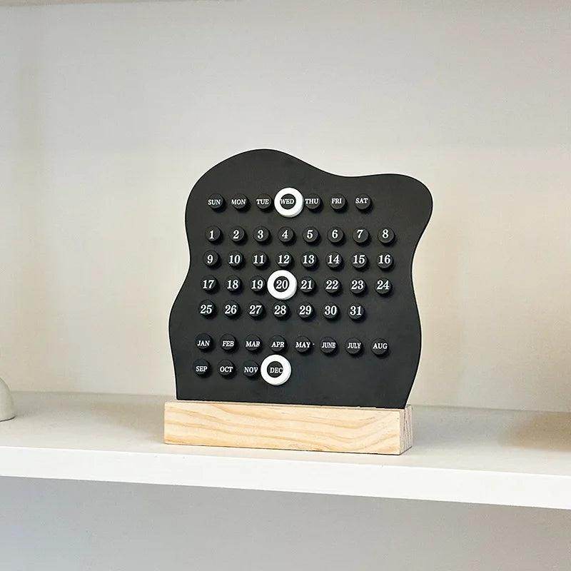 Wooden Montessori Perpetual Desk Calendar - My Store