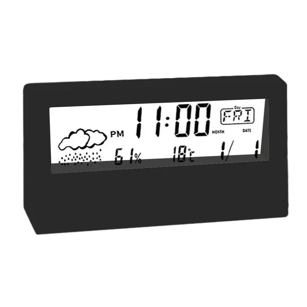 Digital Thermo-Hygrometer Desk Clock - My Store