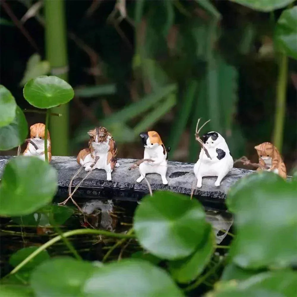 Fishing Cat Figurine Decoration - My Store