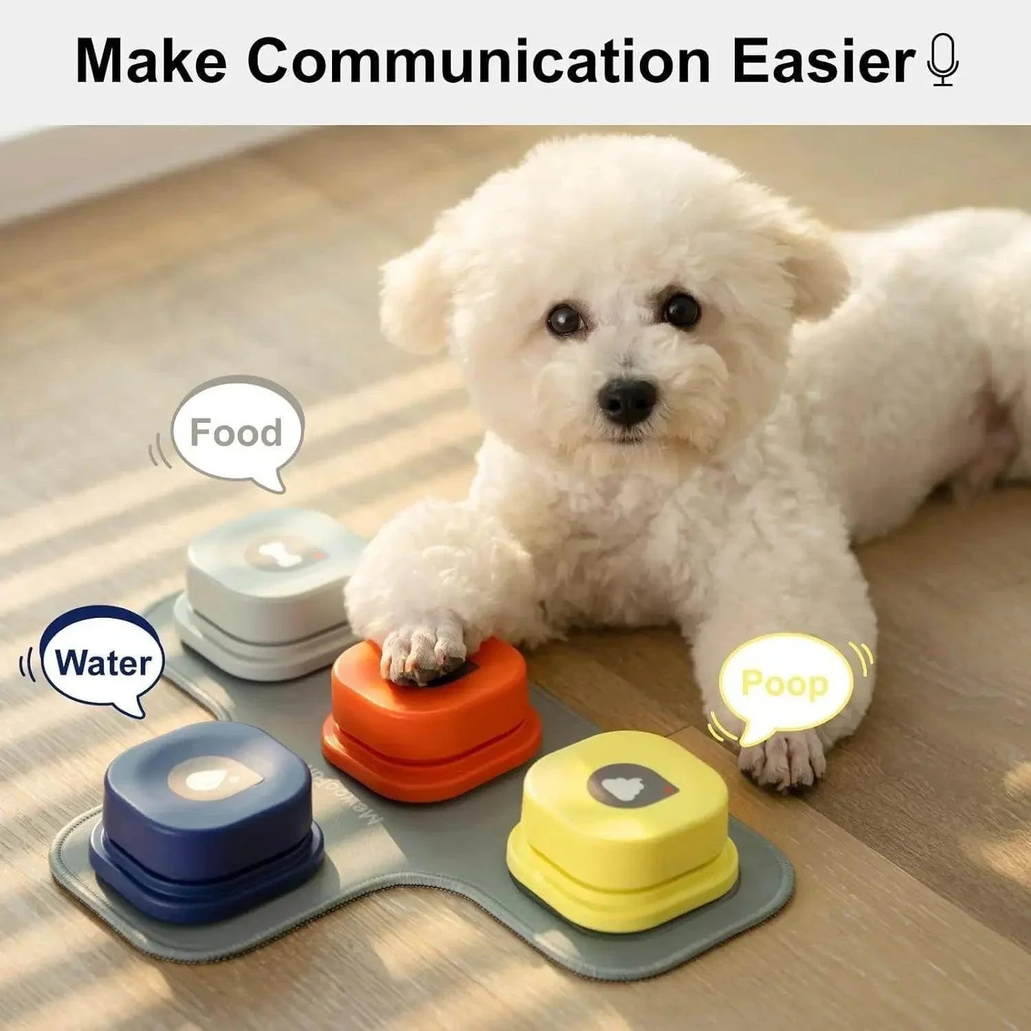 Dog Talking Buttons with Rubber Mat - My Store
