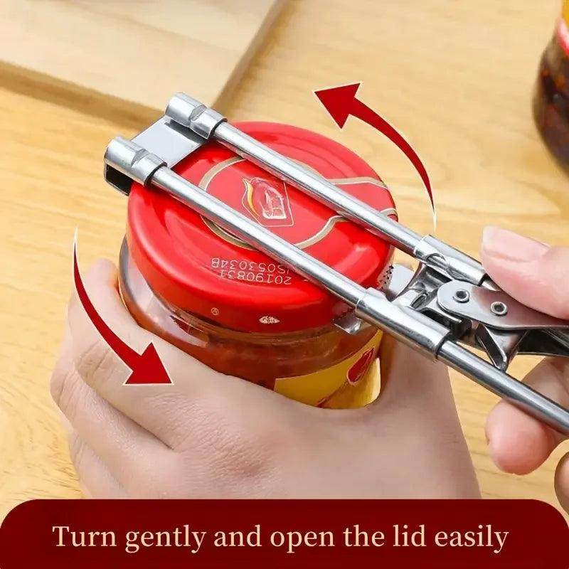 Adjustable Stainless Steel Bottle & Jar Opener - My Store