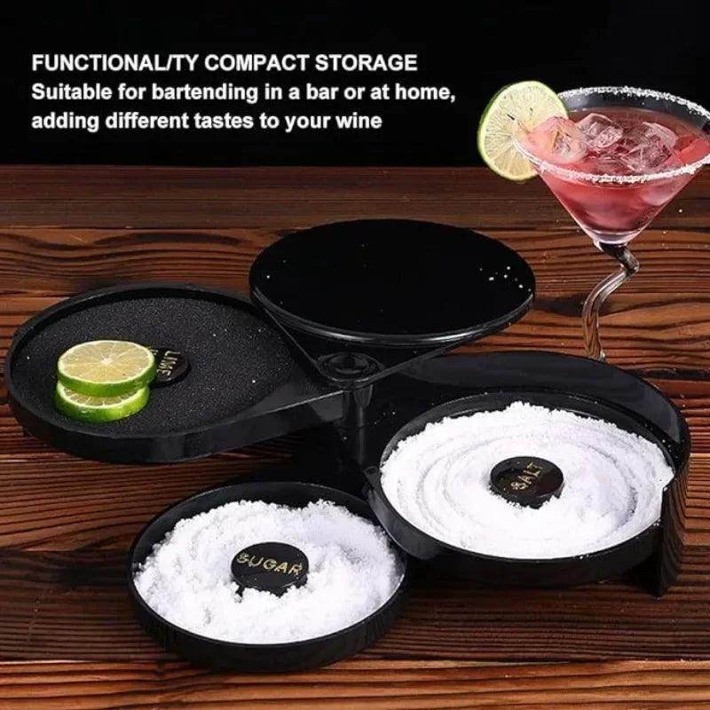 3-Tier Rotating Salt Rimmer Box - My Store