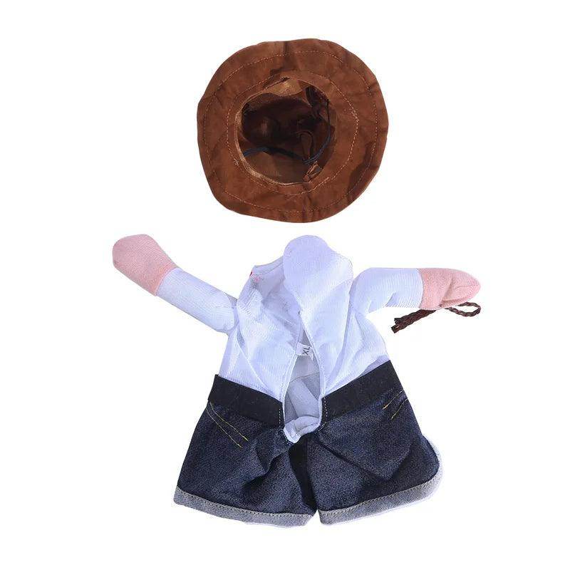 Funny Pet Dog Cat Cowboy Costume - My Store