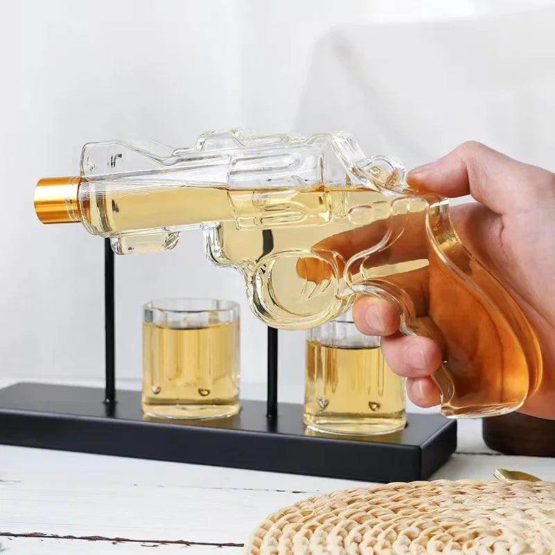Revolver Glass Decanter Whiskey Glass Set - My Store