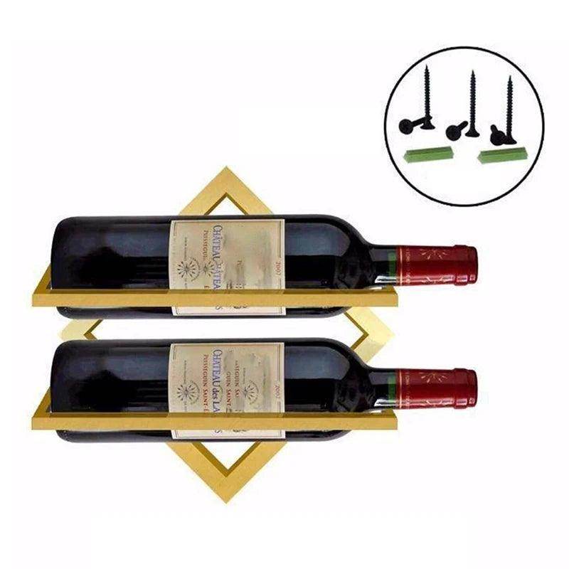Wall-Mounted Upside Down Wine Rack - My Store