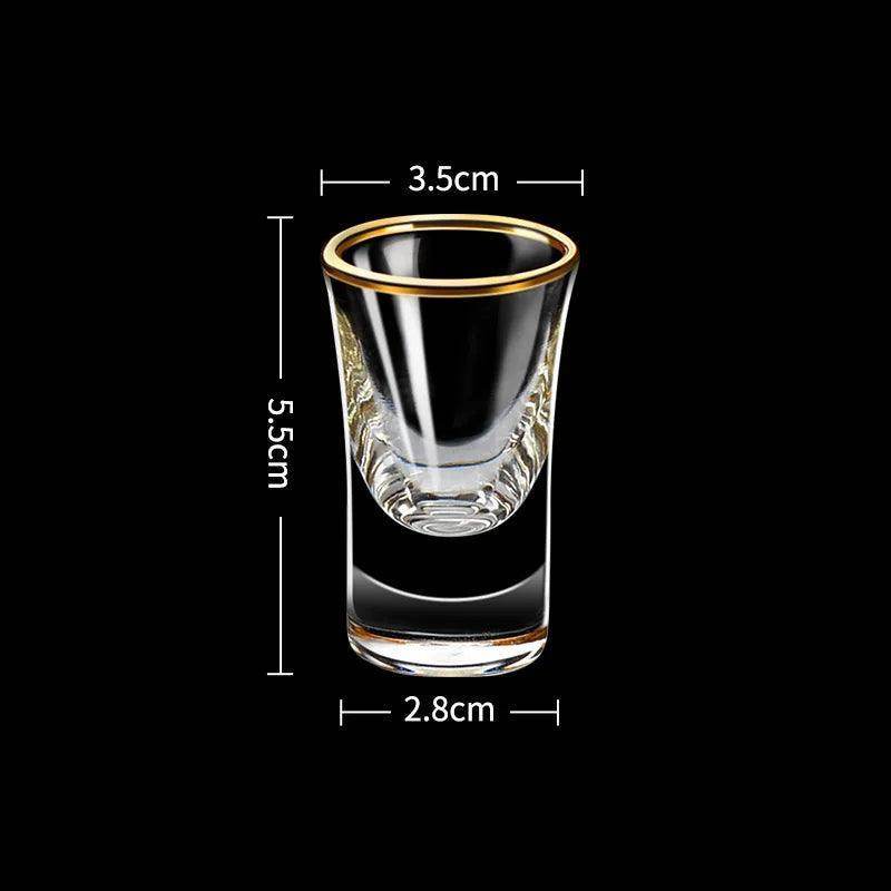 6pcs Gold Foil Color Spirits Cups - My Store