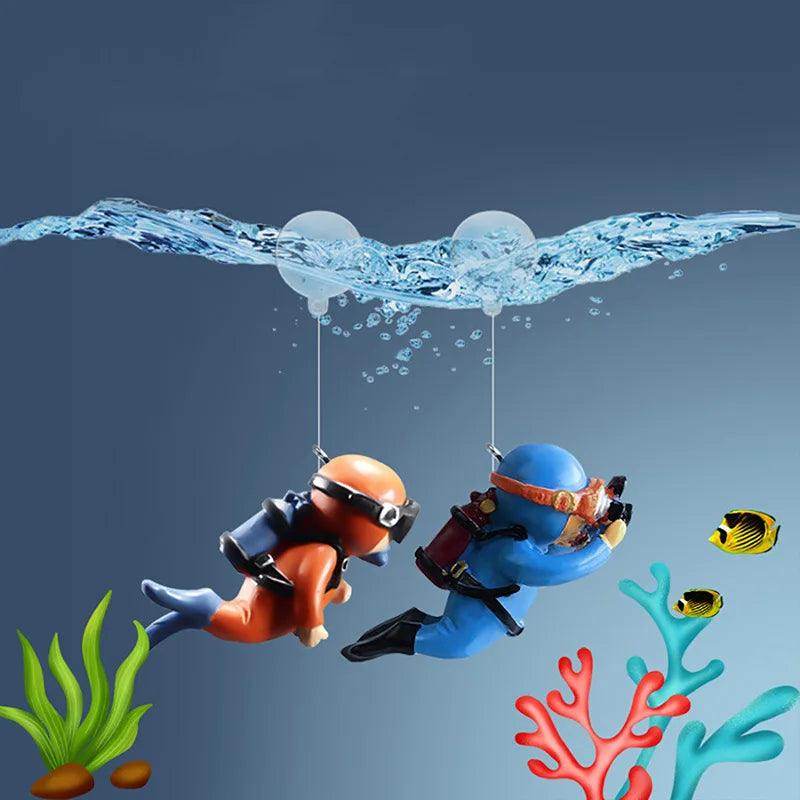 Mini Diver Glow Aquarium Decor with Floating Ball - My Store