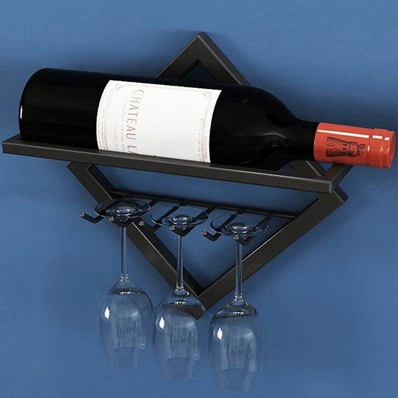 Wall-Mounted Upside Down Wine Rack - My Store