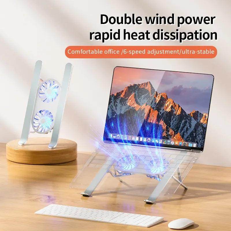 Dual Fan Laptop Cooler Base Stand - My Store
