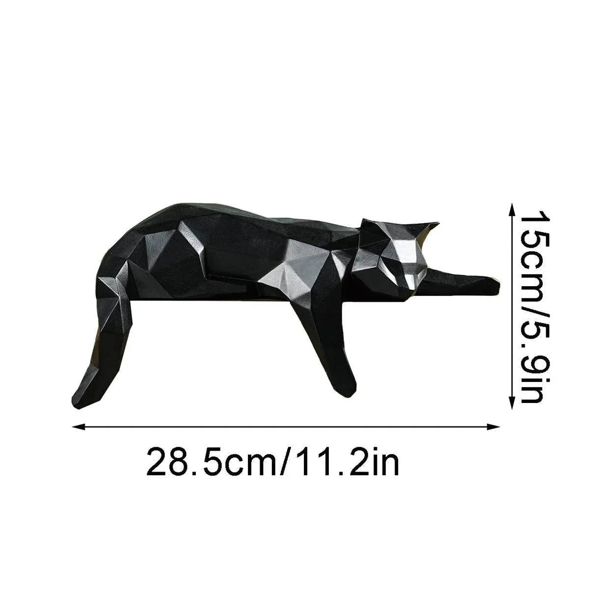 Geometric Cat Figurine - My Store