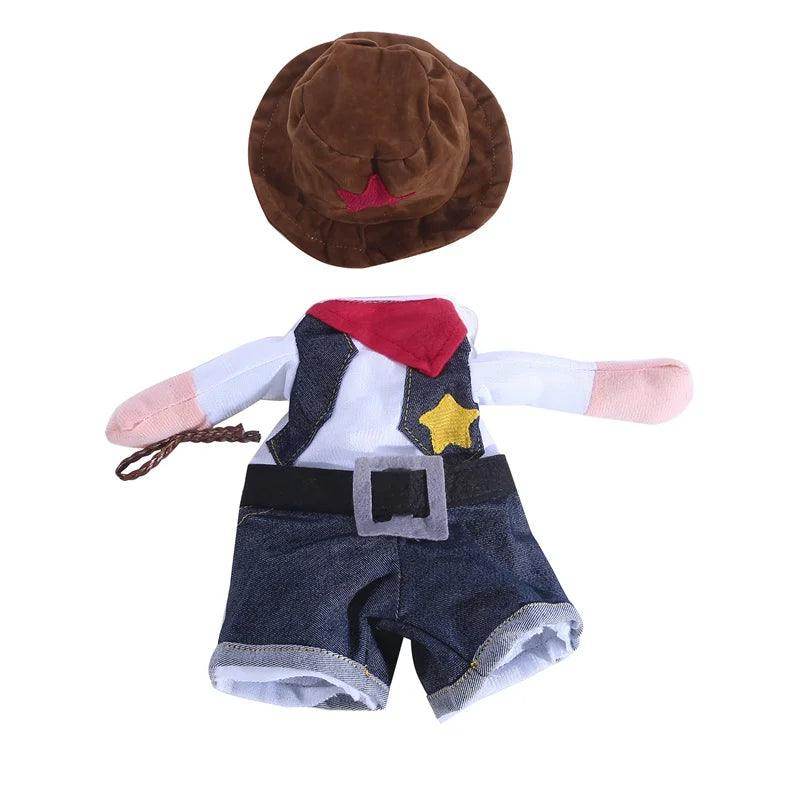 Funny Pet Dog Cat Cowboy Costume - My Store