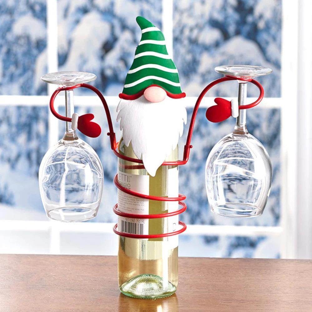 Christmas Wine Bottle Glass Holder - My Store