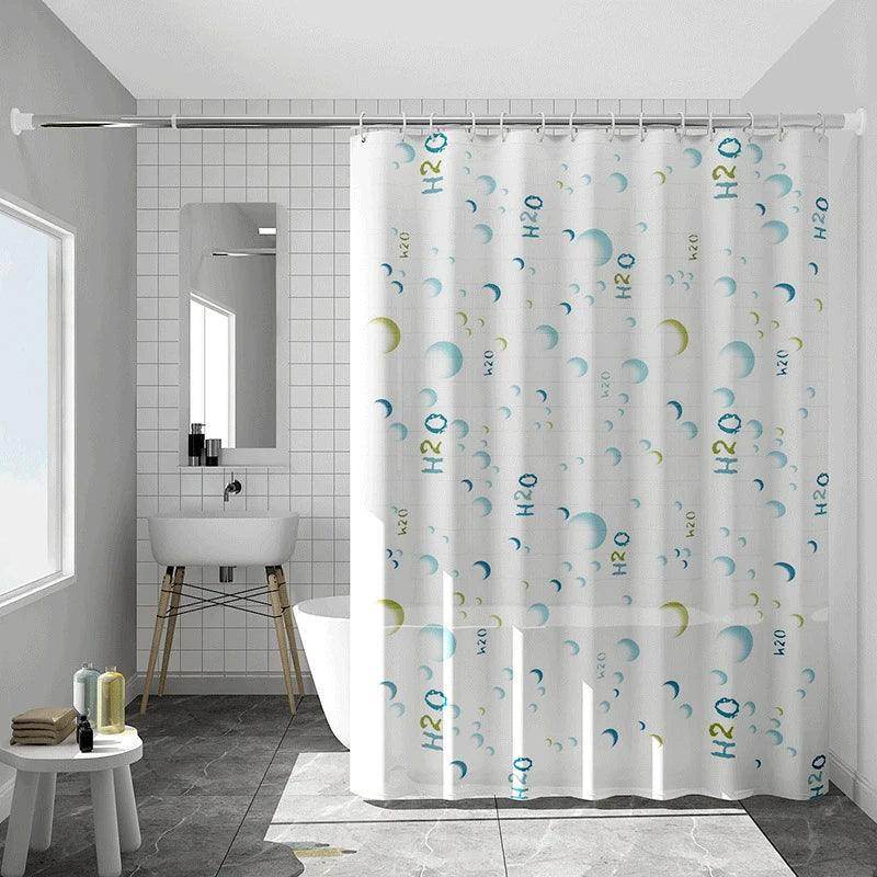 Thickened Waterproof Shower Curtain with Partition - My Store