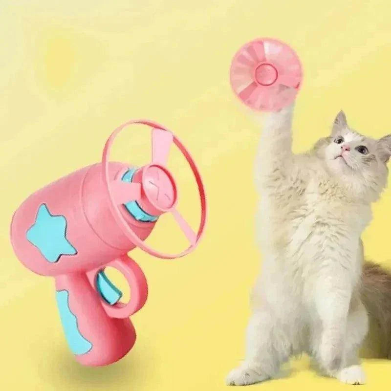 Interactive Cat Toy Launching Disc - My Store