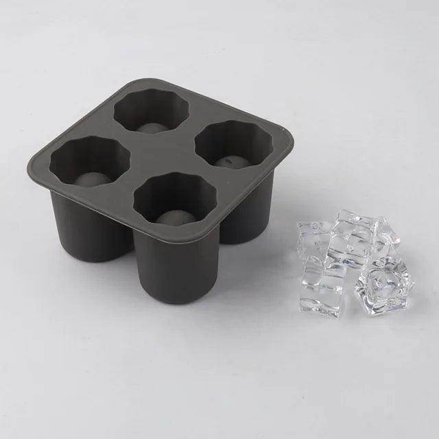 4-Cup Silicone Ice Cube Mold Tray - My Store