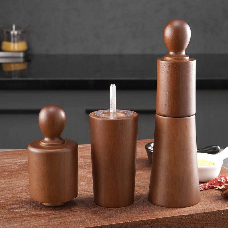 Manual Oak Wood Pepper Grinder Set - My Store