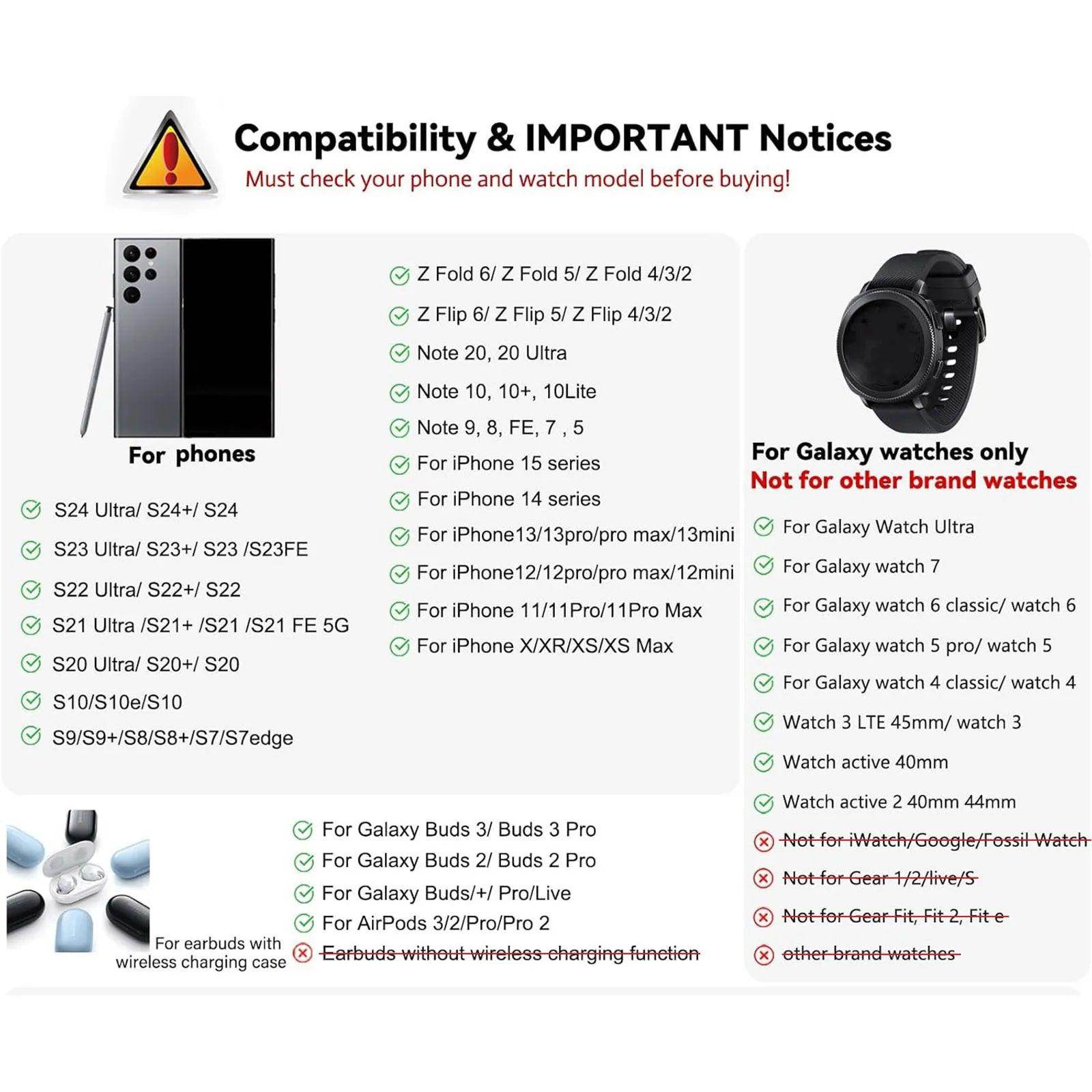 Wireless Charger 3 in 1 Stand Dock - My Store