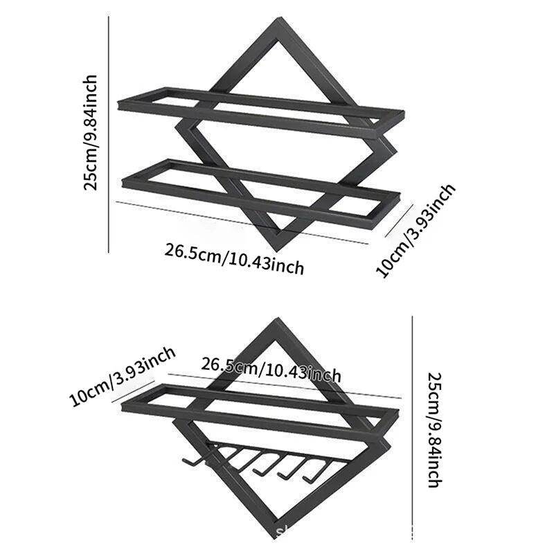 Wall-Mounted Upside Down Wine Rack - My Store