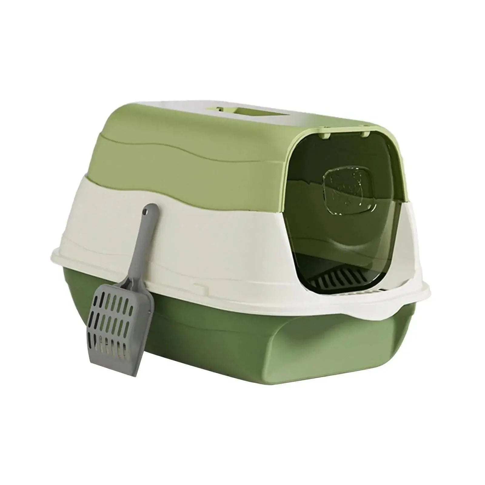 Hooded Cat Litter Box with Scoop - My Store