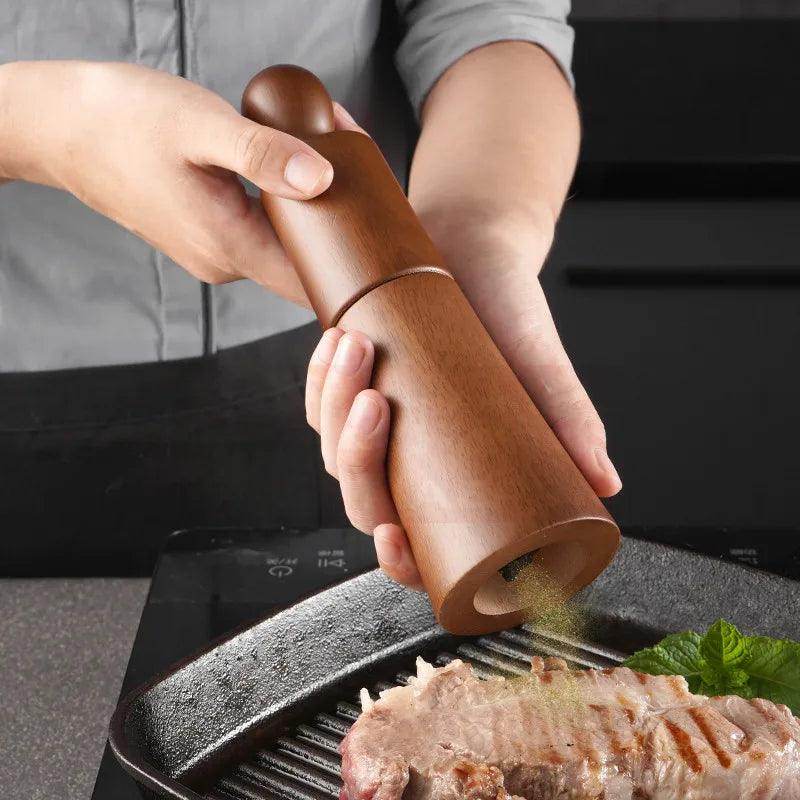 Manual Oak Wood Pepper Grinder Set - My Store