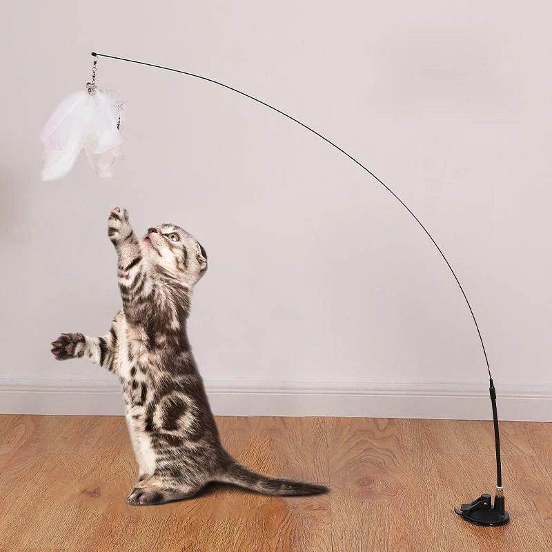 Interactive Cat Wand Toy with Suction Cup - My Store