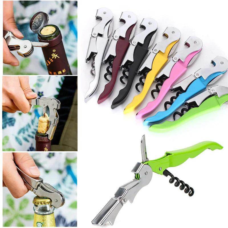 Compact Bottle Opener – 2 in 1 Corkscrew & Cap Remover - My Store