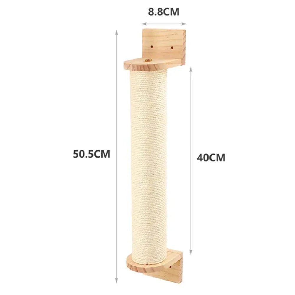 Wall-Mounted Cat Climbing Rope & Wooden Pedals - My Store