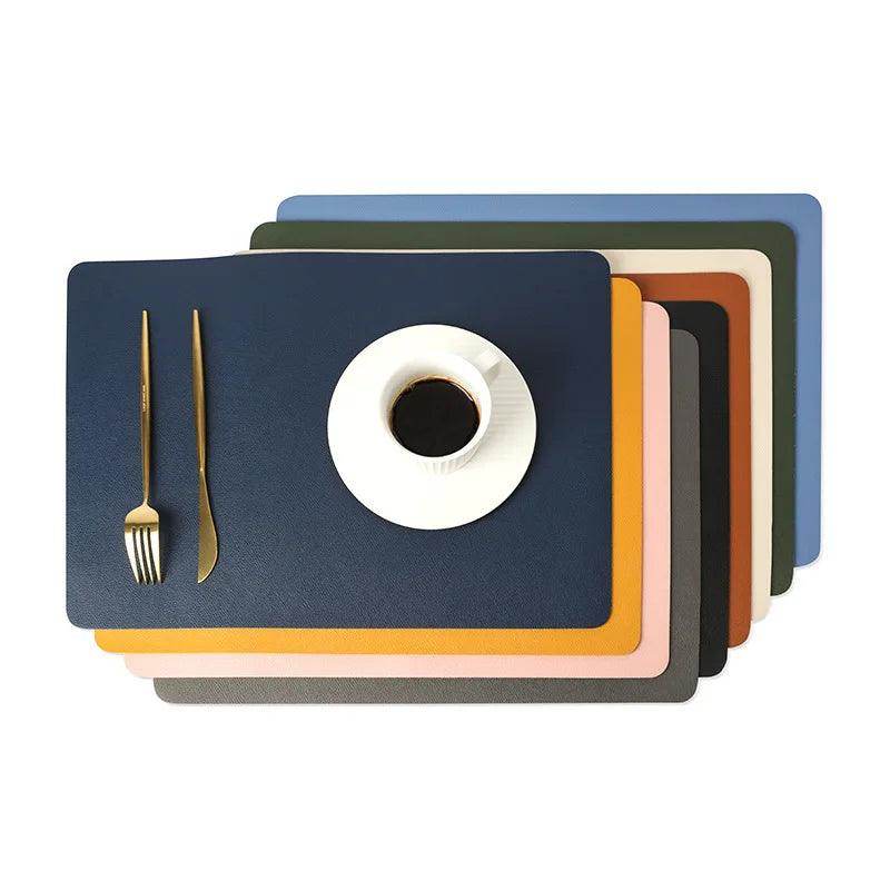 Double-Layer Leather Placemat - My Store