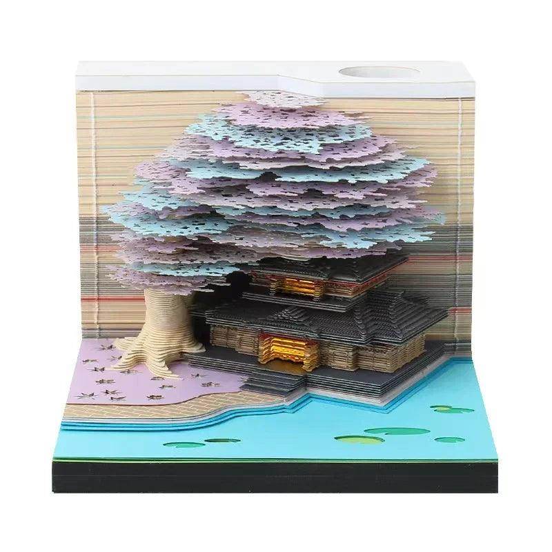 Mystical 3D Desk Calendar Pop-Up Castle - My Store