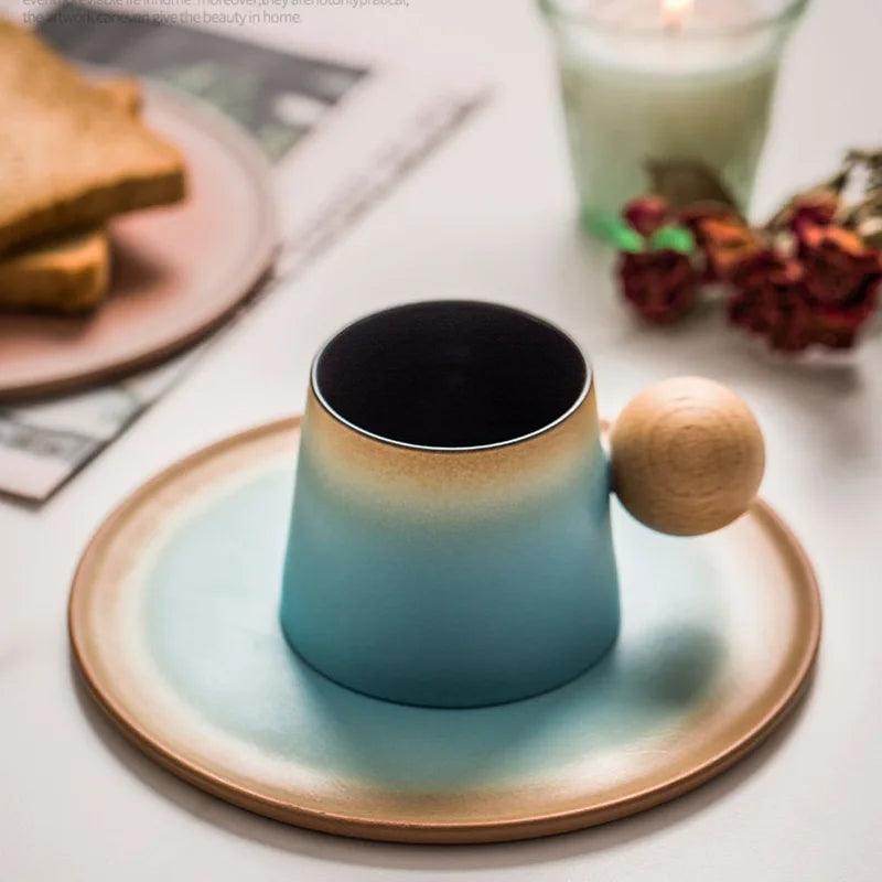 Light Luxury Ceramic Coffee Cup and Saucer Set - My Store