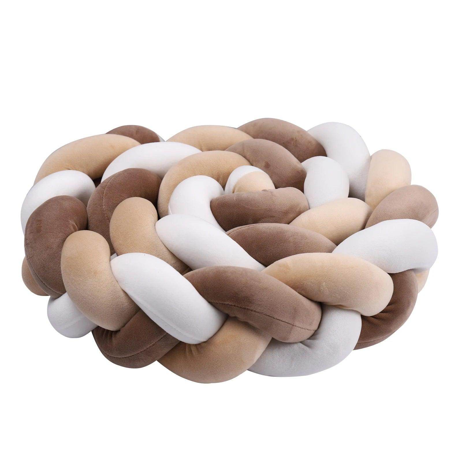 Baby Bumper Bed Braid Knot Pillow - My Store