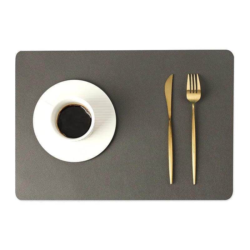 Double-Layer Leather Placemat - My Store