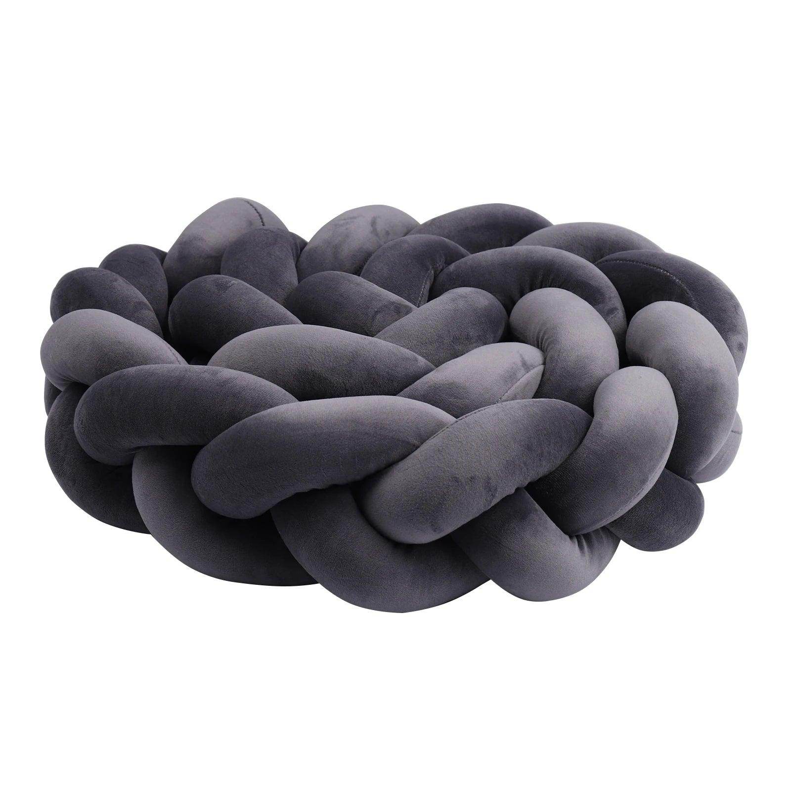 Baby Bumper Bed Braid Knot Pillow - My Store