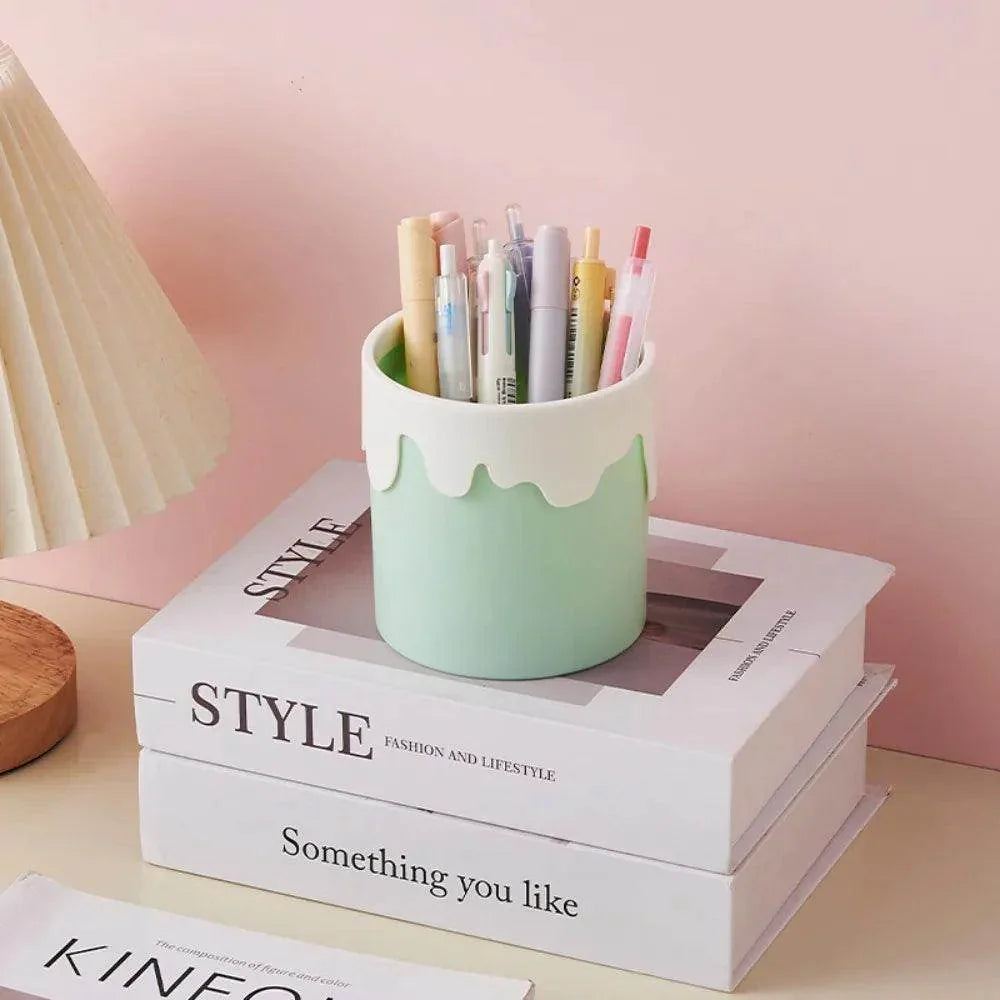 Interesting Snail Pen Holder Student Plastic Pencil Storage Box - My Store