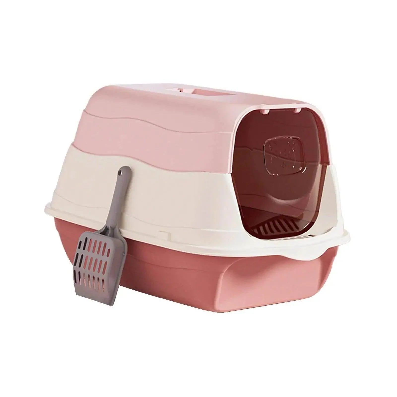Hooded Cat Litter Box with Scoop - My Store