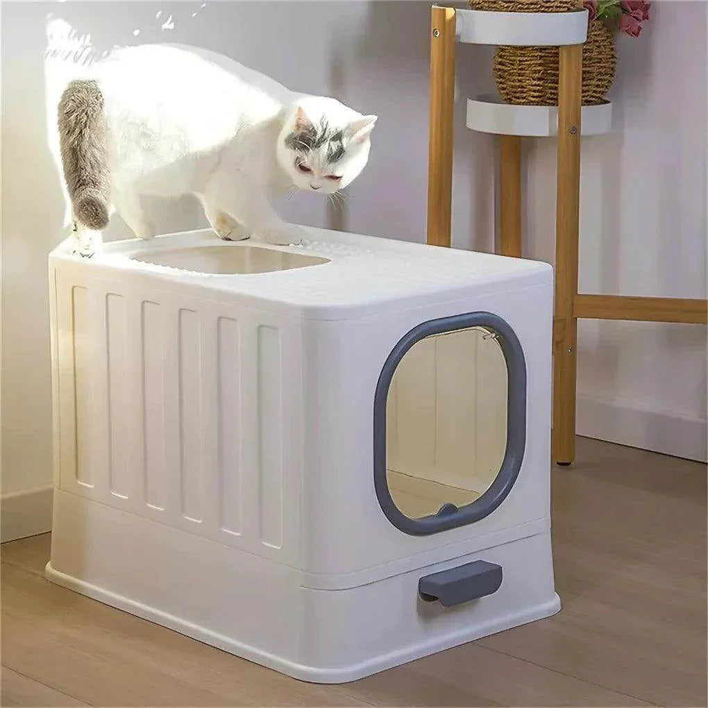 Enclosed Cat Litter Box with Pull-Out Drawer - My Store