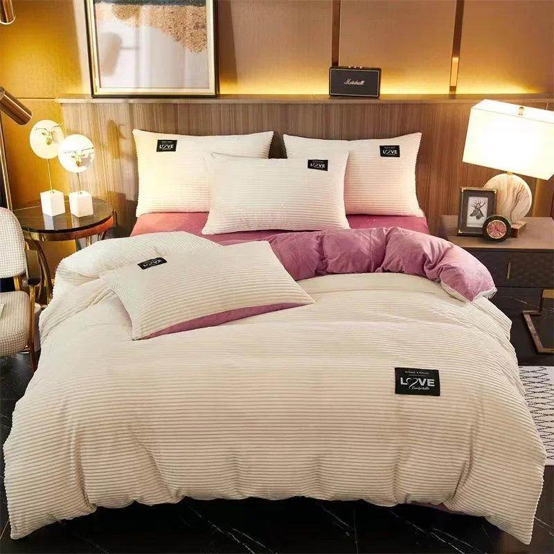 Winter Velvet Duvet Cover Set - Warm & Soft Bedding - My Store